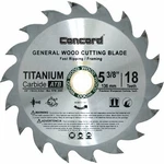 Concord Blades 5-3/8" 18 Teeth Tct General Purpose Hard & Soft Wood Saw. Fixed Price $16.95.