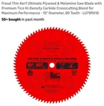 Freud Perma-shield Coated Thin Kerf Plywood And Melamine Saw Blade 10 80T. Fixed Price $50.00.