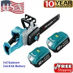 16" 36V (18VX2) Cordless Chainsaw For Makita XCU04Z With 2X 6.0AH Battery. Fixed Price $149.99.