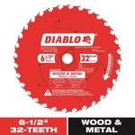 Diablo D0632GPX Tooth Wood And Metal Carbide Saw Blade 6-1/2 Dia. In.. Fixed Price $31.13.
