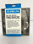Delta 36-515 Dado Blade Set 5/8 Arbor Table Saw Head Case Usa. Fixed Price $26.49.