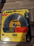 Dewalt DWA7766 48 Teeth Ferrous Metal Cutting 5/8-INCH Arbor, 7-1/4-INCH Bx 9. Fixed Price $29.00.