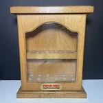 Porter Cable Oak Store Display 24 Bit Box Case 11 1/2" 9 1/4" Plexiglass Front. Fixed Price $55.00.