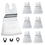6PCS 2-3/5INCH Diamond Oscillating Multi Tool Blades For Grout Removal, Cleaning. Fixed Price $18.44.