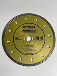 Ridgid 7-INCH Continuous Rim Porcelain Diamond Edgefor Granite, Marble Stone. Fixed Price $20.00.