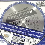 Avanti Pro Circular Durable Saw Blade 10".60-TOOTH Fine Finish Carbide. Fixed Price $39.00.
