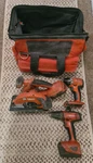 Hilti Impact Driver Sid 18-A & Drill Sfc 2 Circular Saw Batteries Charger. Fixed Price $399.99.