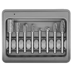 Carbide Burr Set 8PCS With 1/4''SHANK Double Cut Solid Power Tools 1/2" X 1". Fixed Price $57.03.