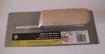 Qep Metal 1/4" X 3/16" V Notched Wall Trowel 11 In 4.5 W, No. 49716. Fixed Price $11.31.