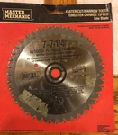 New Master Mechanic Tungsten Carbide Tipped Saw Blade, 40 Tooth. Fixed Price $6.50.