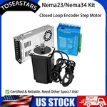 NEMA23/NEMA34 Closed Loop Encoder Stepper Motor Drive Cnc Power Supply Kits Mill. Fixed Price $159.83.