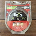 Mibro 7-1/4" Carbide Crosscut Buzzz Blade Fast 40 Teeth Mancave!. Fixed Price $22.77.