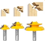 45 Lock Miter Router Bit Set 1/2", 3/4", 1" Height, Shank, 3-PIECE. Fixed Price $42.87.