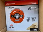 Crescent CSBFR-724-10 Nail Slicer Framing Blades 24T X 7-1/4" 10-PACK (new). Fixed Price $67.50.