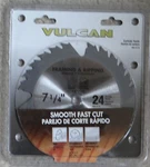 Vulcan Circular Trim Rip Saw Blade 416021OR 7 1/4 " 24 Carbide Teeth Framing. Fixed Price $11.00.