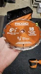 Ridgid 6-1/2 In. Circular Saw 18 Tooth Carbide Blade. New. Fixed Price $15.00.