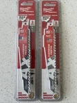 (6 Blades) Milwaukee 48-00-5321 Sawzall With Carbide Teeth 5TPI Wood. Fixed Price $29.99.