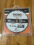 Ridgid 12 In. Masonry Xtr Dual Purpose Cutting Segmented Rim Diamond Saw Blade. Fixed Price $30.00.