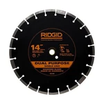 Ridgid 14 In. Dual-purpose Walk-behind Saw Diamond Blade New, Open Box. Fixed Price $70.00.