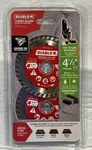 New!! Diablo 4-1/2 In. Turbo Rim Masonry Diamond Cut Off Blade Value 2-PACK. Fixed Price $14.95.