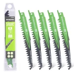 Workpro 6" Wood Pruning Reciprocating Saw 5TPI INCH,5-PIECE, Green&black. Fixed Price $11.84.