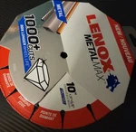 Lenox 10 In. 5/8 Metalmax Diamond Cutoff Wheel 1972926. Fixed Price $45.00.
