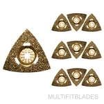 10 X Oscillating Tool Triangular Carbide Rasps - Chicago Electric Compatible. Fixed Price $54.95.