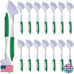 Hsei 20 Pcs Green Kitchen Scrub Dish Brush Bulk 11 Inch Anti Slip Handle. Fixed Price $69.87.