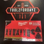 Milwaukee 20-PC Oscillating Multi-tool Blades Model 49-10-9920. Fixed Price $68.99.