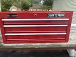 Craftsman Vintage 3-DRAWER Middle Intermediate Box Tool Chest 26X12X10. Fixed Price $145.00.