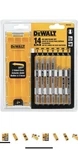 Dewalt Jigsaw Blades Set With Case, T-shank, 14-PIECE (DW3742C). Fixed Price $25.35.