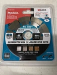 New Makita 4-1/2" Segmented Rim Diamond Blade X-lock 7/8" Arbor E-07191. Fixed Price $12.99.