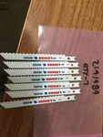 (7) 0.375 X 3.37 6TPI Jig Saw Blade. Fixed Price $14.00.