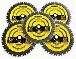 5 Dewalt 6-1/2" Carbide 24T Cordless Circular Saw Blades Framing DWA161224. Fixed Price $49.99.