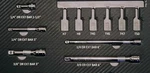 Kobalt 5 Piece Set Two 3/8" Drive Bars Three 1/4". Fixed Price $19.94.