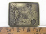 Old Man Electric Poles Snow Shoes Ohio Belt Buckle Clothing. Fixed Price $29.99.