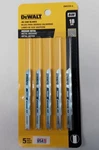 Dewalt DW3724-5 Medium Jig Saw Blades 5-PACK 18 Tpi Bi-metal Usa. Fixed Price $5.00.