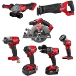 Milwaukee M18 Fuel 18V Lithium-ion Brushless Cordless Combo Kit (7-TOOL). Fixed Price $2101.79.