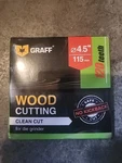 Graff 4-1/2 Inch Carbon Steel Circular Saw 120T Wood Cutting Disc Die Grinder. Fixed Price $11.96.