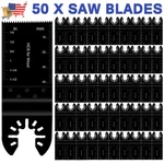 50PC Oscillating Saw Blades Multi Tool Wood Metal Cutter Carbon Steel. Fixed Price $23.99.