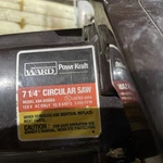Vintage Montgomery Ward Power-kraft 7 1/4 Circular Saw Model Xba 80008A. Fixed Price $23.99.