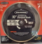 Independance Day Sale Event--warrior 10" Diamond Blade-continuous Rim-wet. Fixed Price $23.42.