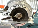 Vintage Rockwell 315 7-1/4" Circular Saw Chrome. Fixed Price $25.00.