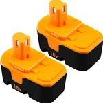 Upgraded To 3.6AH 2 Pack P100 Replacement For 18V Ryobi Battery Compatible W.... Fixed Price $54.10.