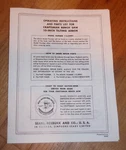Sears Craftsman 10 Inch Bench Saw Owners Manual 113.29991 Table Tilting. Fixed Price $15.95.