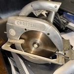 Vintage 1960S Craftsman 6-1/2" Electric Circular Saw Model 336.27963 Tested 5-62. Fixed Price $25.00.