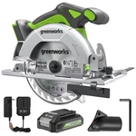Greenworks 24V 6 1/2 In Cordless Circular Saw With 2AH Battery And Charger. Fixed Price $169.99.