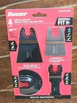 Bauer 4PC Oscillating Multi-tool Blade Set -universal Fit- Item #70722. Fixed Price $16.99.