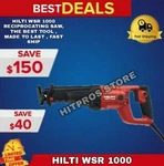 Hilti Wsr 1000 Reciprocating Saw, The Best Tool Made Last Fast Ship. Fixed Price $499.90.