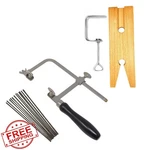Megacast Jeweler's Saw Set Frame 144 Blades Pin Clamp Wood Metal. Fixed Price $39.99.